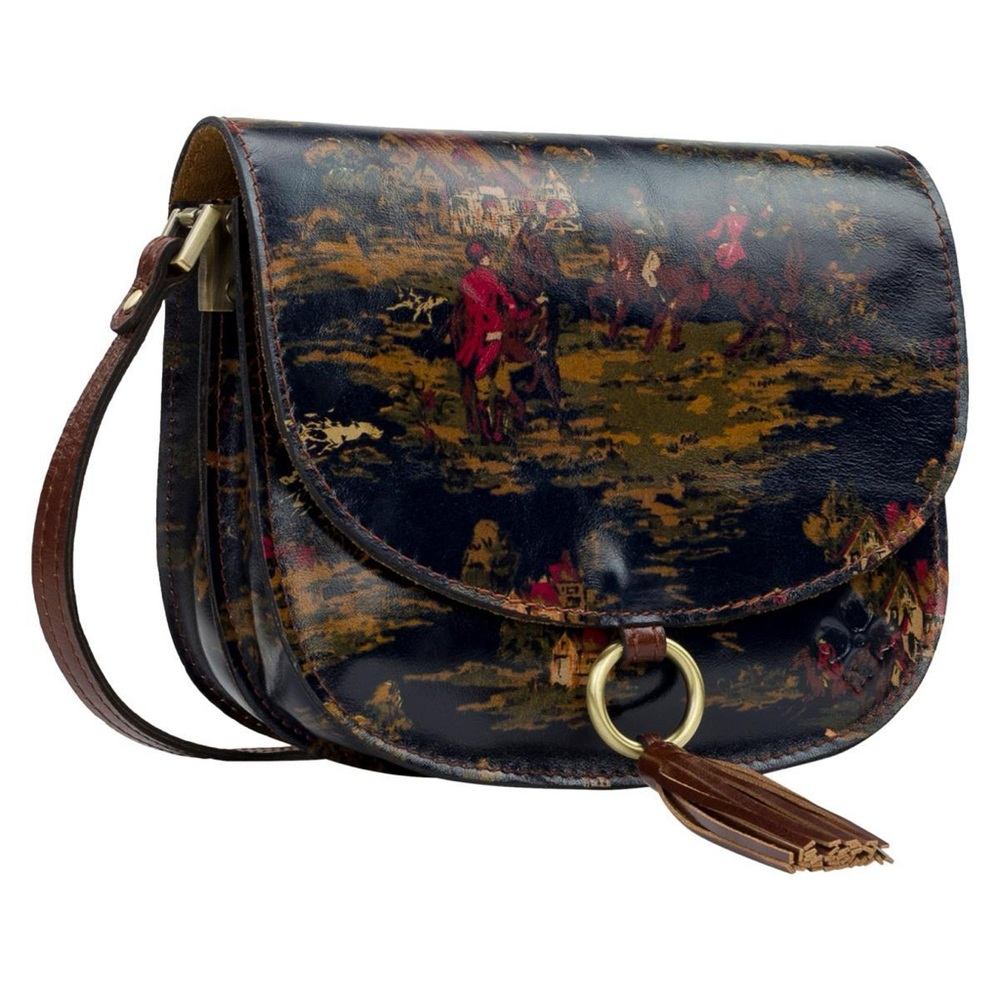 Patricia Nash Brinlee Leather Saddle Crossbody and coin pouch